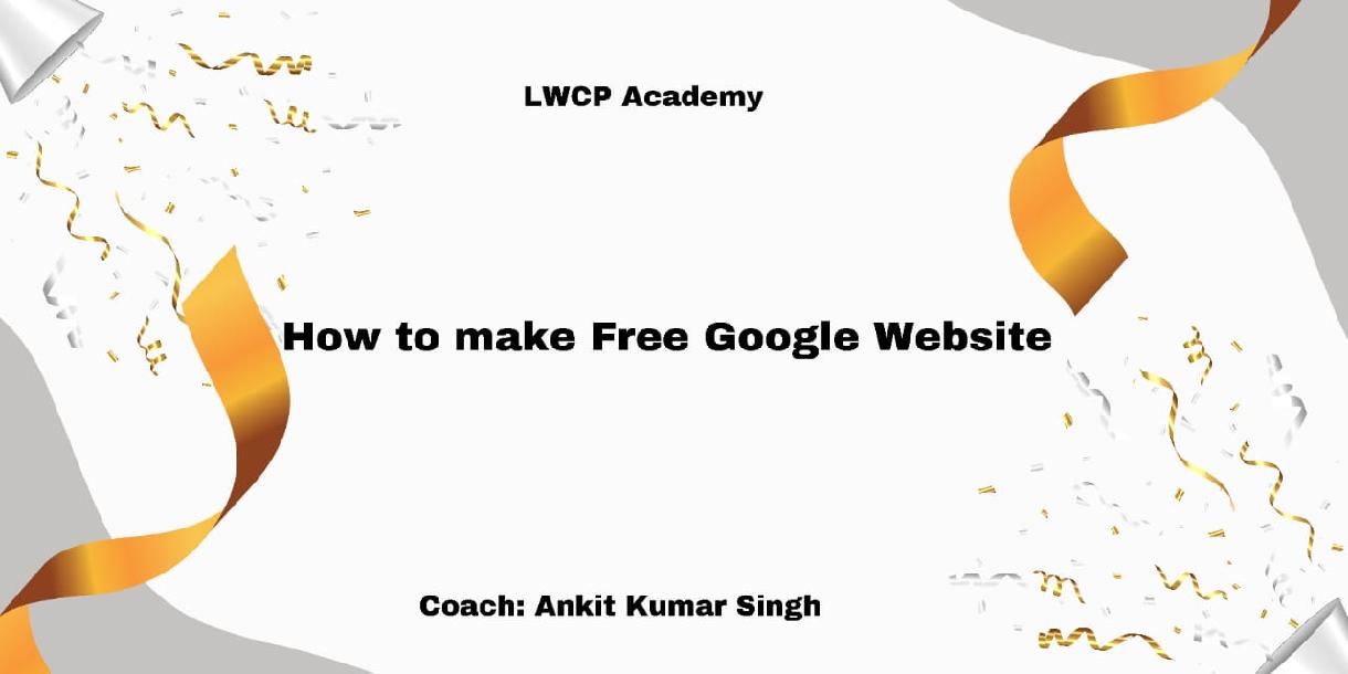 How To Create Free Google Website