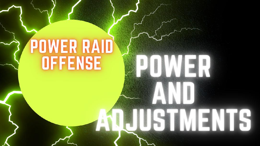Running power in the power raid offense