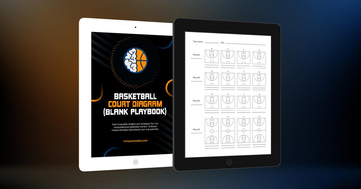 Basketball Court Diagram (Blank Playbook) (Printable Template)