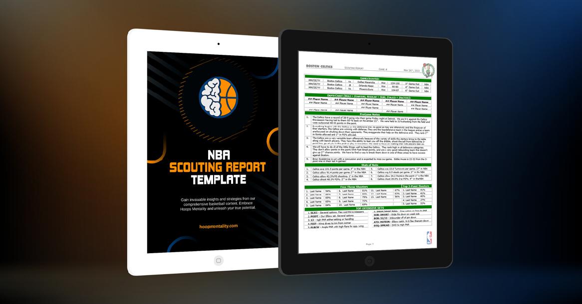 NBA Scouting Report Template (Editable)