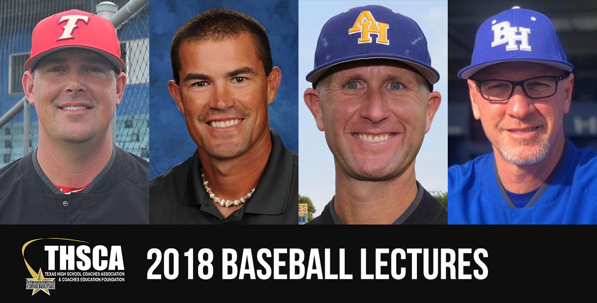 2018 Coaching School Baseball Lectures