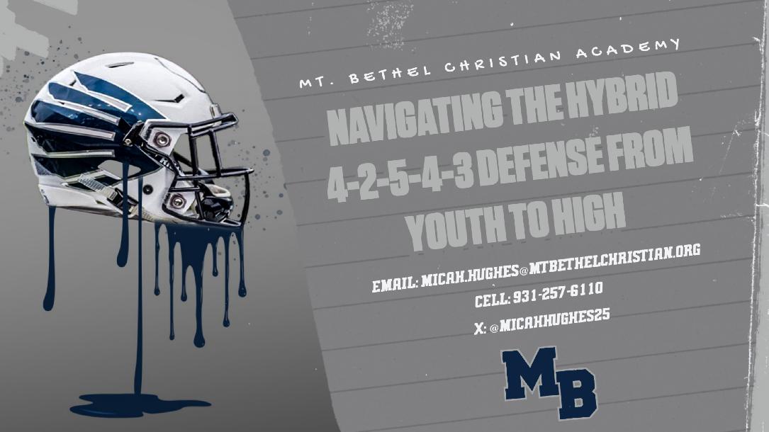 Navigating the Hybrid 4-2-5-4-3 Defense from Youth to High