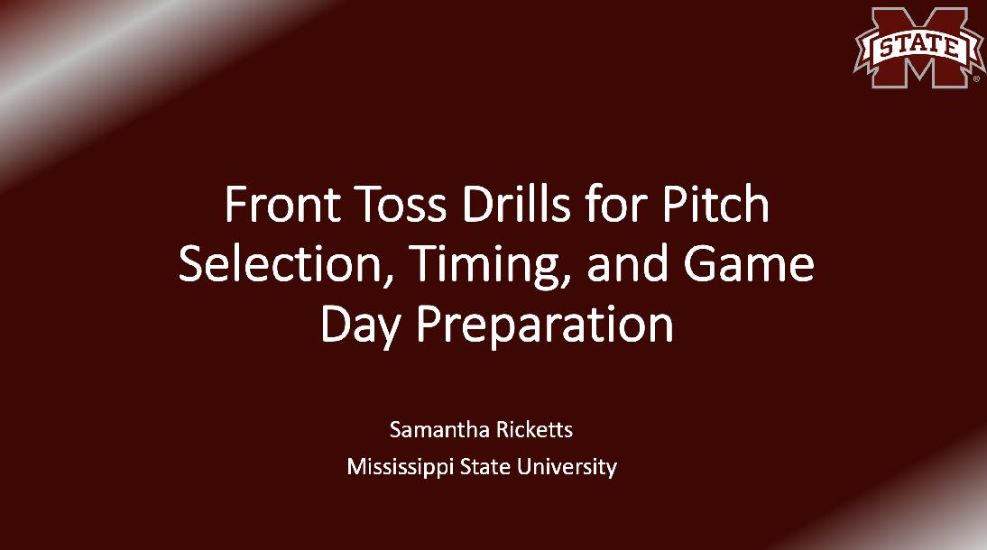 Front Toss Hitting Drills for Pitch Selection, Timing, and Game Day Preparation