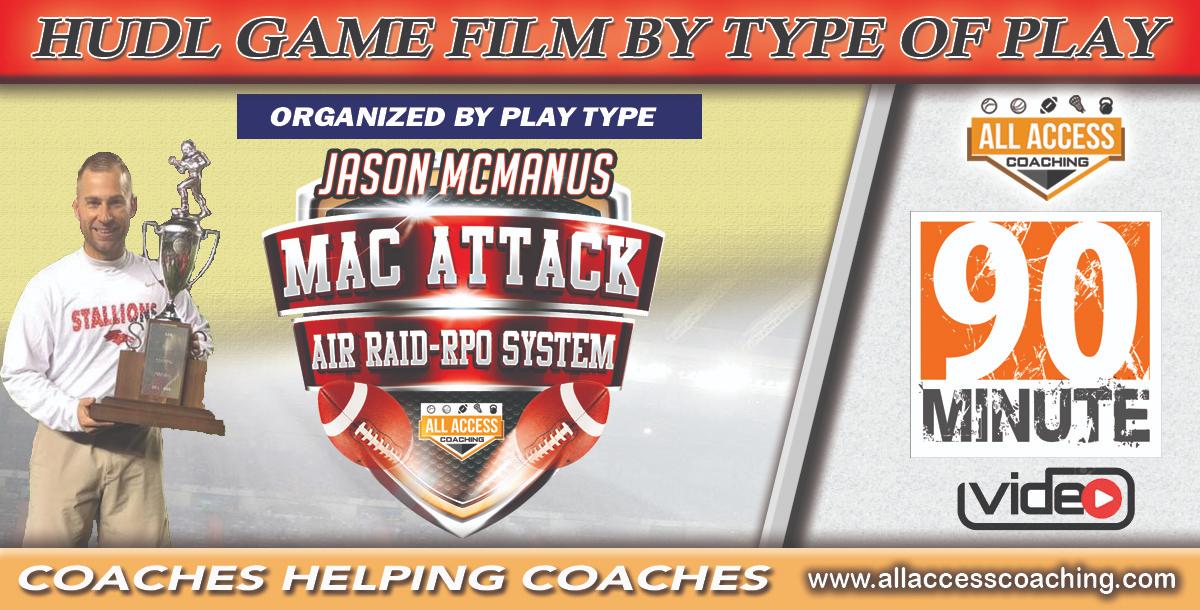 MacAttack COURSE 20: HUDL Game Clips Organized by Type of Play - Coming Soon