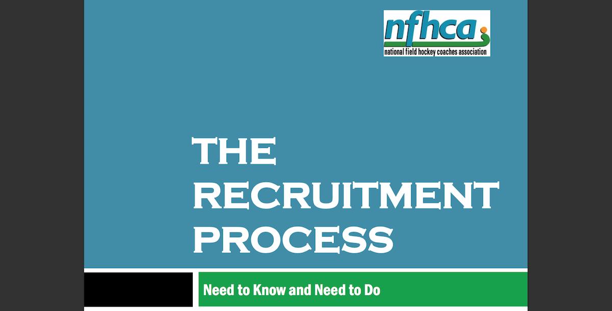 NFHCA Recruiting Process